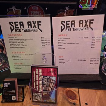 Sea Axe - Menu - Axe Throwing Near Me - Auburn, Washington Sea Axe - Menu - Axe Throwing Near Me - Auburn, Washington