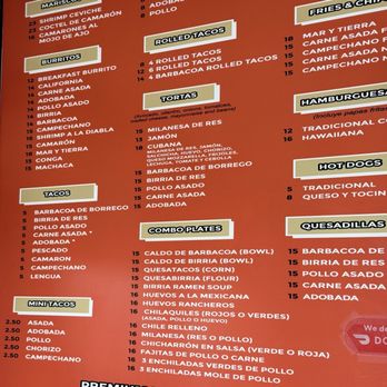 El Taller De La Barbacoa - menu - Mexican Near Me - Spring Valley, California El Taller De La Barbacoa - menu - Mexican Near Me - Spring Valley, California