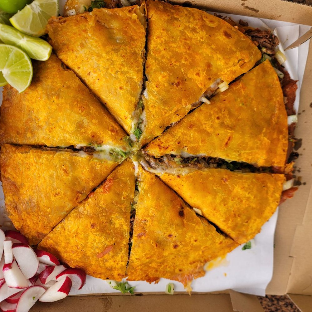 The Modern Churro - Pizza birria $33.99 - Mexican Near Me - Vista, California The Modern Churro - Pizza birria $33.99 - Mexican Near Me - Vista, California
