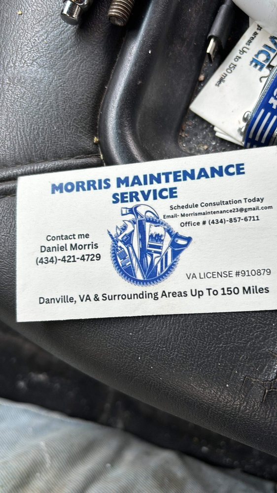 Slide of Morris Maintenance Service