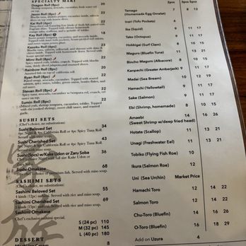 Kazoku - Menu - Sushi Bars Near Me - Edmonds, Washington