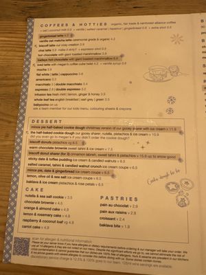 Menu photo 1 Megan’s London, XGL Menu photo 1 Megan’s London, XGL