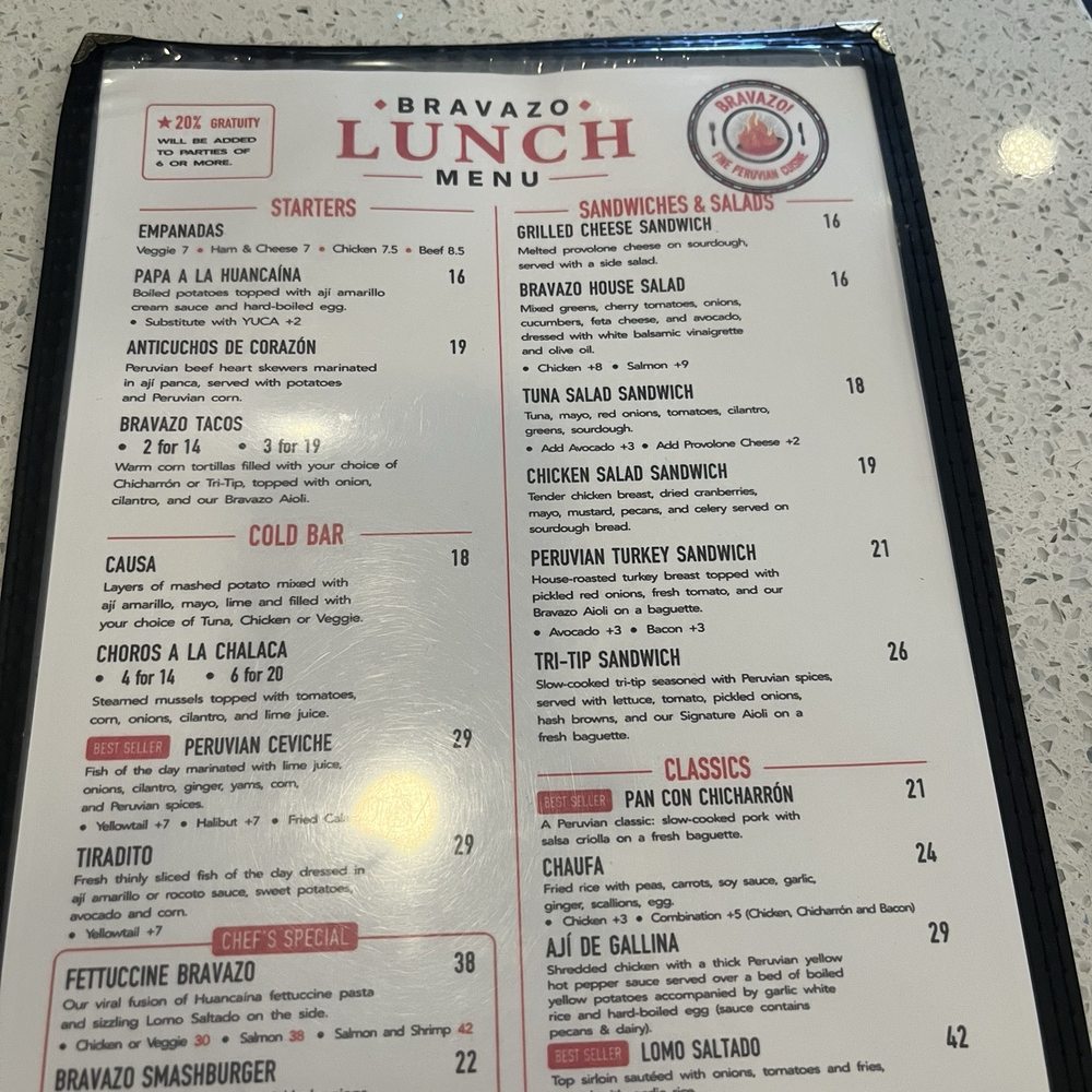 Bravazo - Menu - Latin American Near Me - Pleasanton, California Bravazo - Menu - Latin American Near Me - Pleasanton, California