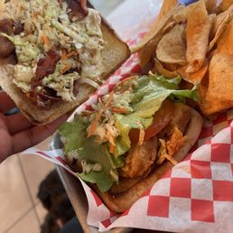 Shrimp blt po boy Shrimp blt po boy