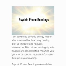 Amazing Psychic - Virtual Consultations are available by appointment please call for information 631-433-0432