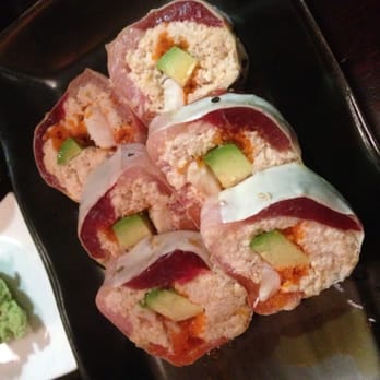 Sushi Shunka - 369 roll- get this. Lots of real crab, some tuna, yellowtail, and more - Sushi Bars Near Me - Costa Mesa, California Sushi Shunka - 369 roll- get this. Lots of real crab, some tuna, yellowtail, and more - Sushi Bars Near Me - Costa Mesa, California