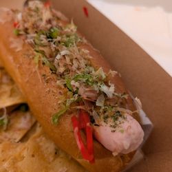 Umami Mart - 4th of July cookout - Casa de Kei pop-up - fish sausage okonomiyaki style