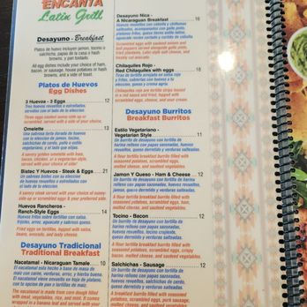 Encanta Latin Grill - Menu - Nicaraguan Near Me - Torrance, California