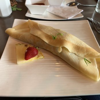 Moena Café - Kalua Pig Crepe with provolone cheese, onions, and pesto. - Cafes Near Me - Honolulu, Hawaii