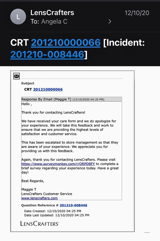 LENSCRAFTERS 40 Reviews 503 Hawthorne Shpg Ctr, Vernon Hills