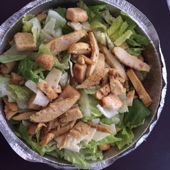 El Caballo Wraps - Photo of Baja Caesar Salad with chicken.  A whole lot of nothing.  Just chicken, cheese, lettuce, croutons.  Terrible. - Mexican Near Me - Alameda, California