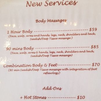 Sole Reflextions - New Services pricing as of July 2019 - Day Spas Near Me - Katy, Texas Sole Reflextions - New Services pricing as of July 2019 - Day Spas Near Me - Katy, Texas