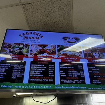 Taqueria De Anda - Menu - Mexican Near Me - Placentia, California