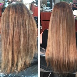 Jo D'Alan Salon - Before & After Dreamcatcher extensions