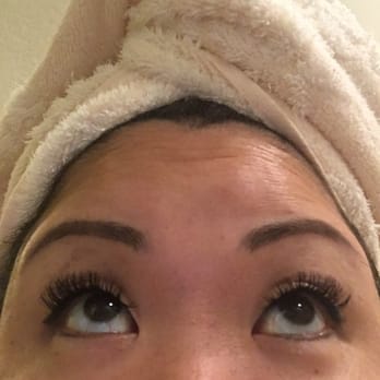 Beach Babe Lashes - 3 days later...My perfect volume lashes by Stephanie. I went for a length of 12 and mixed and the D curl. Love love love! - Eyelash Service Near Me - Irvine, California