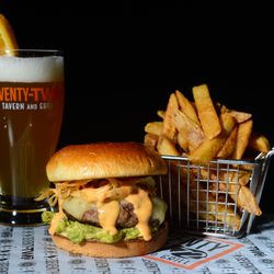 72 Tavern & Grill - Grass Fed Avocado Burger