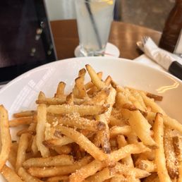 a plate of french fries