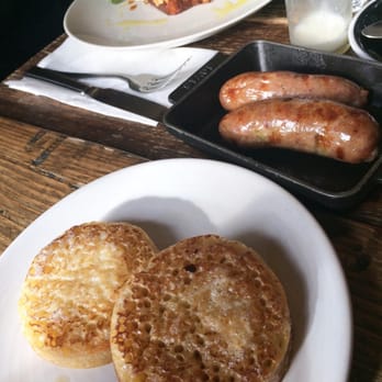 Caravan - Sides of crumpets n sausage for table to share. - Breakfast & Brunch Near Me - London, XGL