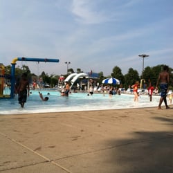Drop slides and water sprinklers