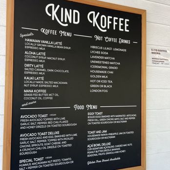 Kind Koffee - Menu - Coffee & Tea Near Me - Lihue, Hawaii