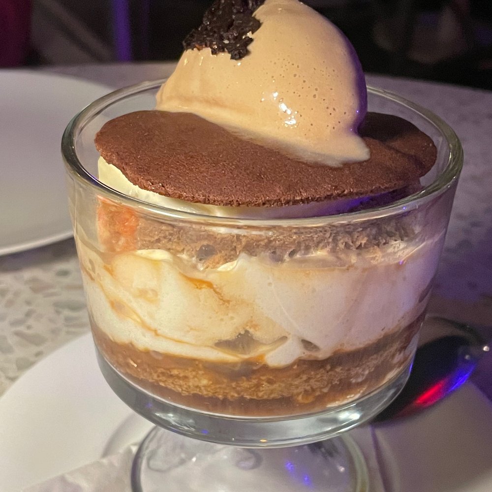 Sofia - $13 - Tiramisu. Espresso Gelato, Savoiardi, Mascarpone, Cocoa Nib Croquante - Italian Near Me - Toronto, Ontario Sofia - $13 - Tiramisu. Espresso Gelato, Savoiardi, Mascarpone, Cocoa Nib Croquante - Italian Near Me - Toronto, Ontario