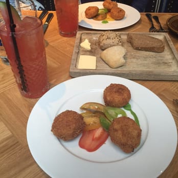Aria Restaurant - 2 course meal: starting off fish cakes! - British Near Me - Birmingham, XWM
