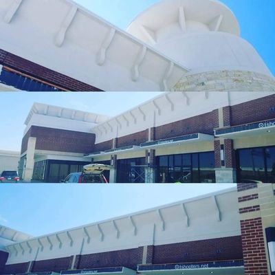 KP Plazs SW Houston - Stone, Caststone, brick, and stucco by European Architectural