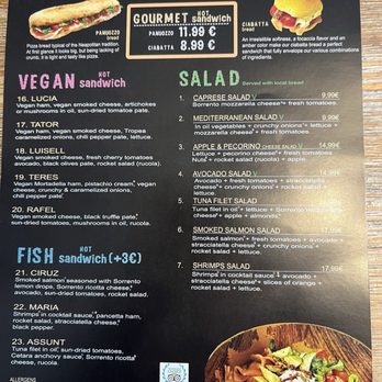 A'Marenna - Menu Sept. 2025 - Sandwiches Near Me - Sorrento, NA A'Marenna - Menu Sept. 2025 - Sandwiches Near Me - Sorrento, NA