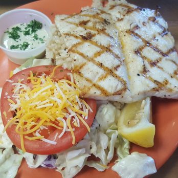Coconuts Fish Cafe - Grilled mahi mahi over brown rice and slaw - Seafood Near Me - Kihei, Hawaii