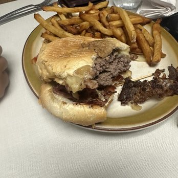 Poopie Di Manno's Lunch - 1/2 lb burger with cheese and bacon - Diners Near Me - Glens Falls, New York Poopie Di Manno's Lunch - 1/2 lb burger with cheese and bacon - Diners Near Me - Glens Falls, New York