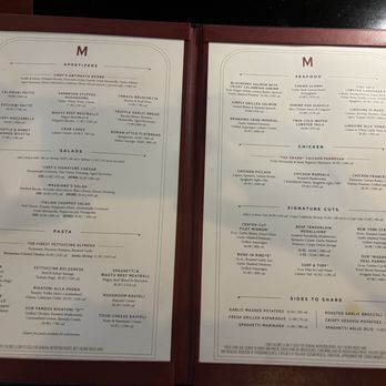 Maggiano's Little Italy - Menu - Italian Near Me - Boston, Massachusetts