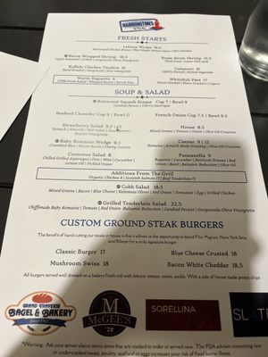 Menu photo 2 Harrington's By the Bay Traverse City, MI