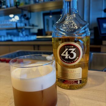 Cafe Miro - CaraMiro. A riff of a popular Spanish cocktail, Carajillo 43 w Licor 43 and espresso over ice. This one adds Cynar. - Modern European Near Me - Honolulu, Hawaii Cafe Miro - CaraMiro. A riff of a popular Spanish cocktail, Carajillo 43 w Licor 43 and espresso over ice. This one adds Cynar. - Modern European Near Me - Honolulu, Hawaii