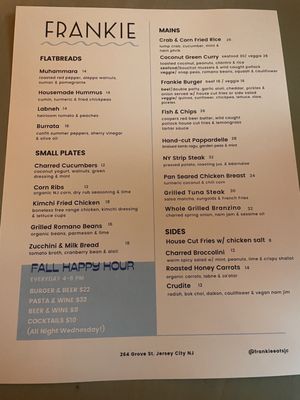 Menu photo 3 Frankie Jersey City, NJ Menu photo 3 Frankie Jersey City, NJ