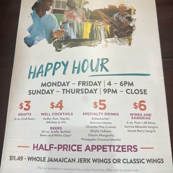 Bahama Breeze - Happy Hour - Bars Near Me - Miami, Florida