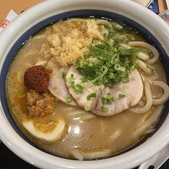 Marugame Udon - Tonkatsu Udon w/ Gekikara Fireball - Japanese Near Me - Costa Mesa, California Marugame Udon - Tonkatsu Udon w/ Gekikara Fireball - Japanese Near Me - Costa Mesa, California
