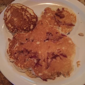 Cascade West - Teddy Bear Pancakes with Bacon Lips. So Yummy :) - Bars Near Me - Bend, Oregon