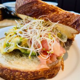 Smoked Salmon and Avocado Tartine