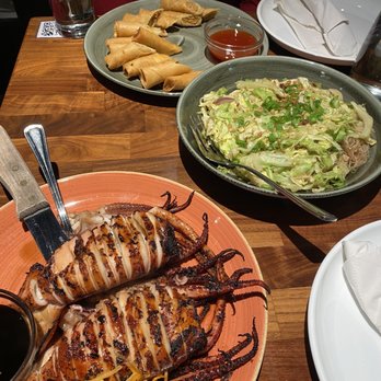 Avenida Restaurant - Lumpia, squid, salad - Filipino Near Me - San Mateo, California