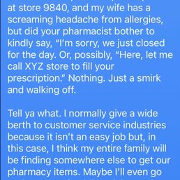 Worst Walgreens I've ever used. They should shut it down and start over.