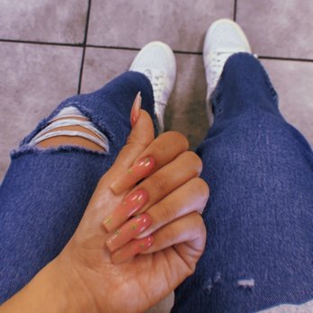 Galaxy Nails & Spa - Ombré acrylic powder + sparkles by Vincent - Nail Salons Near Me - Fullerton, California Galaxy Nails & Spa - Ombré acrylic powder + sparkles by Vincent - Nail Salons Near Me - Fullerton, California