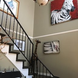 Entry way with high ceilings, moldings and stairwell. Entry way with high ceilings, moldings and stairwell.