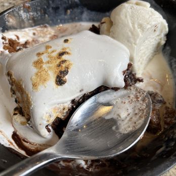 Lazy Dog Restaurant & Bar - Brownie Heaven with ice cream and melted marshmallow. - New American Near Me - Dublin, California Lazy Dog Restaurant & Bar - Brownie Heaven with ice cream and melted marshmallow. - New American Near Me - Dublin, California