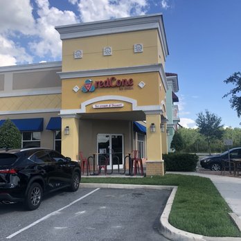 RedCone Ice Cream - Outside with seating areas - Ice Cream & Frozen Yogurt Near Me - Orlando, Florida RedCone Ice Cream - Outside with seating areas - Ice Cream & Frozen Yogurt Near Me - Orlando, Florida