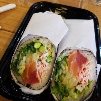 Kobe Hibachi - Tri-color sushi burrito - Japanese Near Me - Latham, New York Kobe Hibachi - Tri-color sushi burrito - Japanese Near Me - Latham, New York