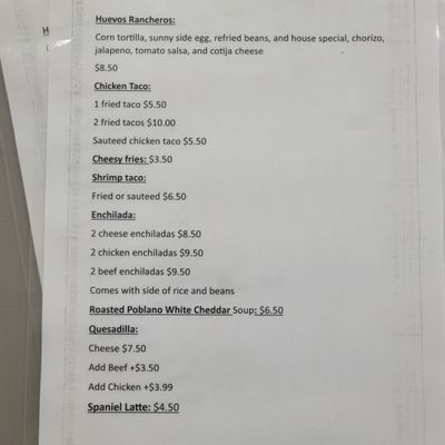 Menu photo 3 Agave Mexican Restaurant Chalmette, LA