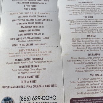 Doho Cafe - Menu - Cafes Near Me - Dana Point, California