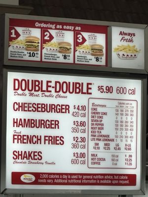 Menu photo 1 In-N-Out Burger Arcadia, CA