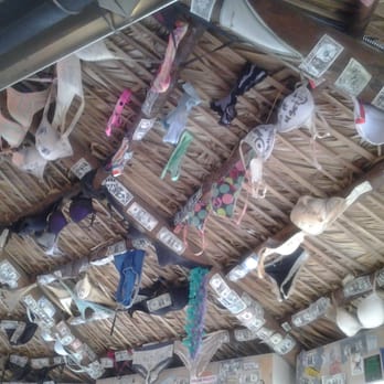 Palapa's - Bras on the sealing and... weathered panties lol - Dance Clubs Near Me - Kemah, Texas