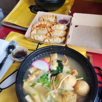 Sirok - 24. Odeng (closest)  Dumplings Cheese Ramen (in back) - Korean Near Me - Chantilly, Virginia